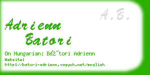 adrienn batori business card